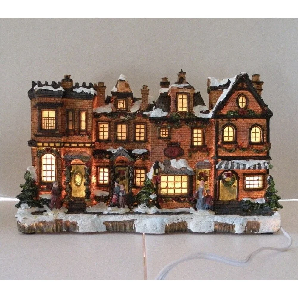 2008 Target Holiday Christmas Lighted House Building (C7 Bulbs) 2 Bulb Fixture